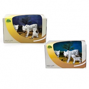 Набор фигурок «Семейство белых тигров» (Wildlife season, WS1405A/B)